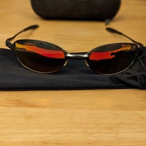 Oakley E Wire Red Iridium Sunglasses